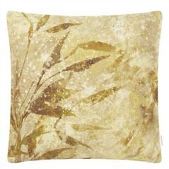 Jardin Chinois Hemp Linen Decorative Pillow