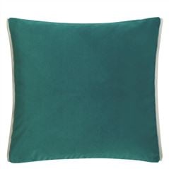Varese Ocean & Quartz Green Velvet Throw Pillow