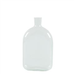 Vintage Clear Glass Bottle Vase