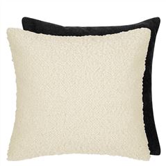 Coussin en laine bouclette Cormo Chalk