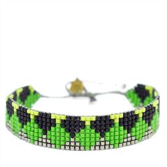 Green Miyuki Beaded Bracelet