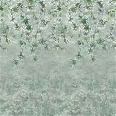 Assam Blossom Sage Green Wallpaper