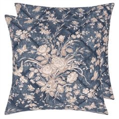 Eliza Floral Vintage Blue Blue Floral Cushion