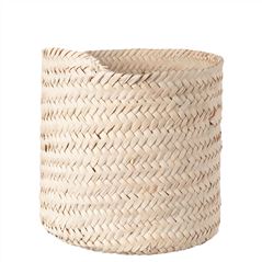 Large Straight Palm Leaf Basket