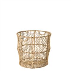 Small Palm Leaf Laundry Basket