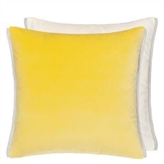 Varese Alchemilla & Parchment Yellow Cushion