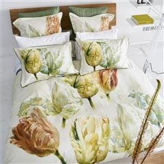 Spring Tulip Buttermilk Bed Linen