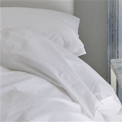 Loweswater Chalk Plain White Bed Linen