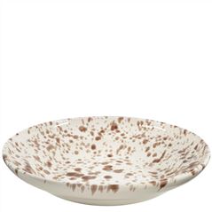 Espresso Splatterware Serving Bowl