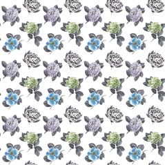 Pavonia 3m Drop Cobalt Floral Blue Wallpaper