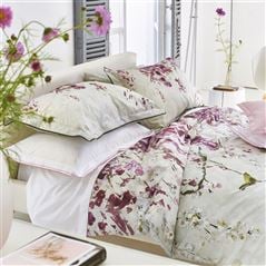 Shinsha Blossom Patterned Natural Bed Linen