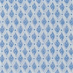 St John Street Trellis Delft Geometric Blue Wallpaper