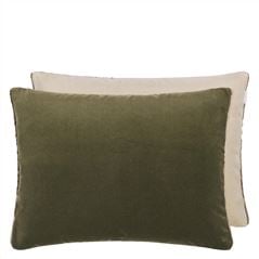 Cassia Fern & Pear Velvet Cushion