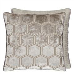 Manipur Dove Geometric Cushion