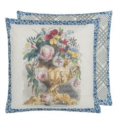 Flower Vase Parchment Cushion