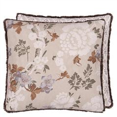 Eagle House Damask Limestone Decorative Pillow