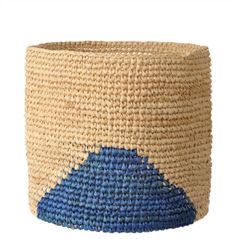 Blue Semi Circle Basket