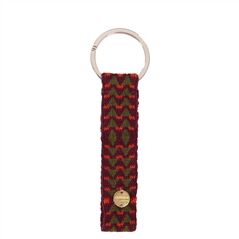 Aubergine Geometric Keyring