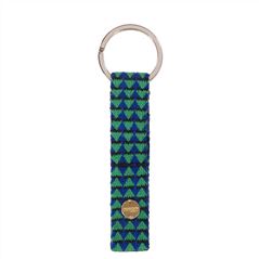 Emerald and Cobalt Geometric Keyring