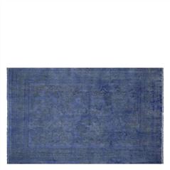 Vintage Overdyed Cobalt Rug