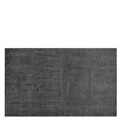 Vintage Overdyed Rug Slate Rectangular Plain Grey Rug