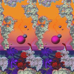 Novafrica Sunset Scene 2 Tangerine Christian Lacroix Wallpaper