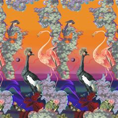 Novafrica Sunset Scene 1 Tangerine Christian Lacroix Wallpaper