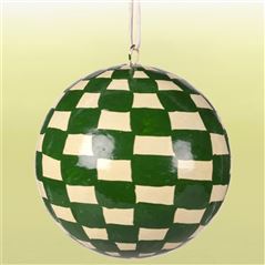 Emerald Check Christmas Decoration