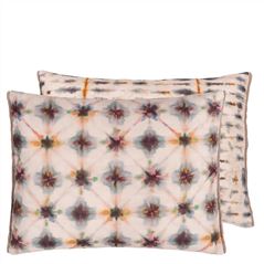 Shibori Slate Rectangular Cushion