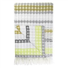 Santerno Moss Striped Throw