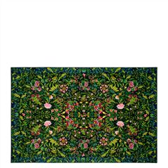 Ikebana Damask Emerald Rug