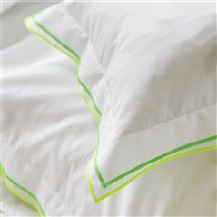 Astor Lime White Bed Linen