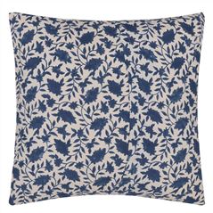 Indigo Block Printed Cushion