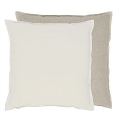 Brera Lino Alabaster & Natural Linen Cushion