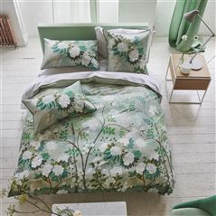 Linge de Lit Fleur Orientale Celadon 