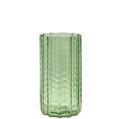 Tall Green Waves Vase