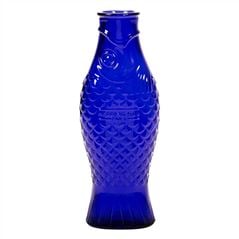 Cobalt Blue Glass Fish Carafe