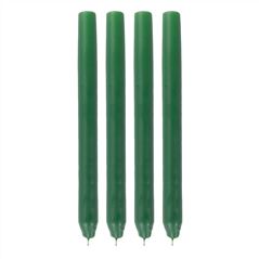 Grass Green Dinner Candles Set of 4