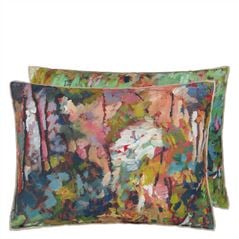 Foret Impressionniste Forest Cotton Cushion