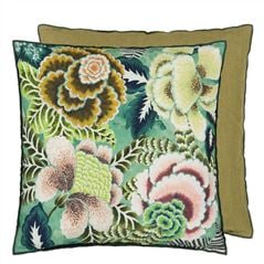 Coussin Rose De Damas Jade 