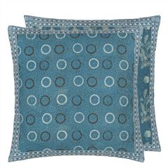 Indigo Circles Indigo Cushion