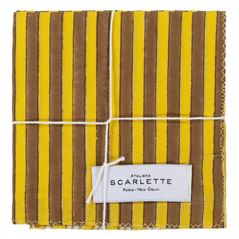 Khadi Cotton Citrus Napkins Set of 4