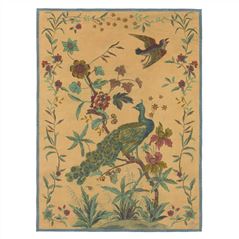 Peacock Toile Sepia Decke