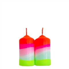 Lolipop Trees Pillar Candles Set of 2