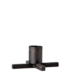 Black Thor Cross Candle Holder