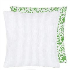 Emerald Block Printed Cotton Decorative Pillow