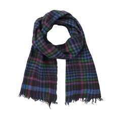 Charcoal Checked Scarf