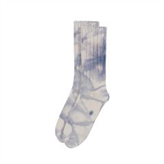 Navy Tie Dyed Crew Socks