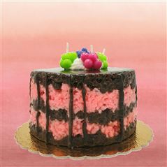 Chocolate & Strawberry Cake Candle