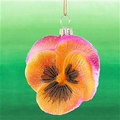 Pink Pansy Christmas Decoration